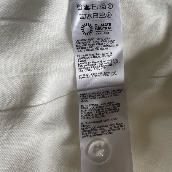 NEW Reformation Balia Linen Sleeveless Midi Dress in White | US 0 UK 4 - Picture 14 of 14